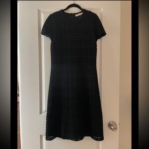 Tory Burch black dress with textured detail - size L